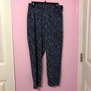 Athleta Brooklyn Pull On Ankle Pants Captivating Chrome Blue Gray Size 8